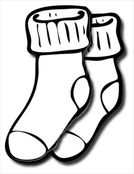 Free Sock Pair Clipart