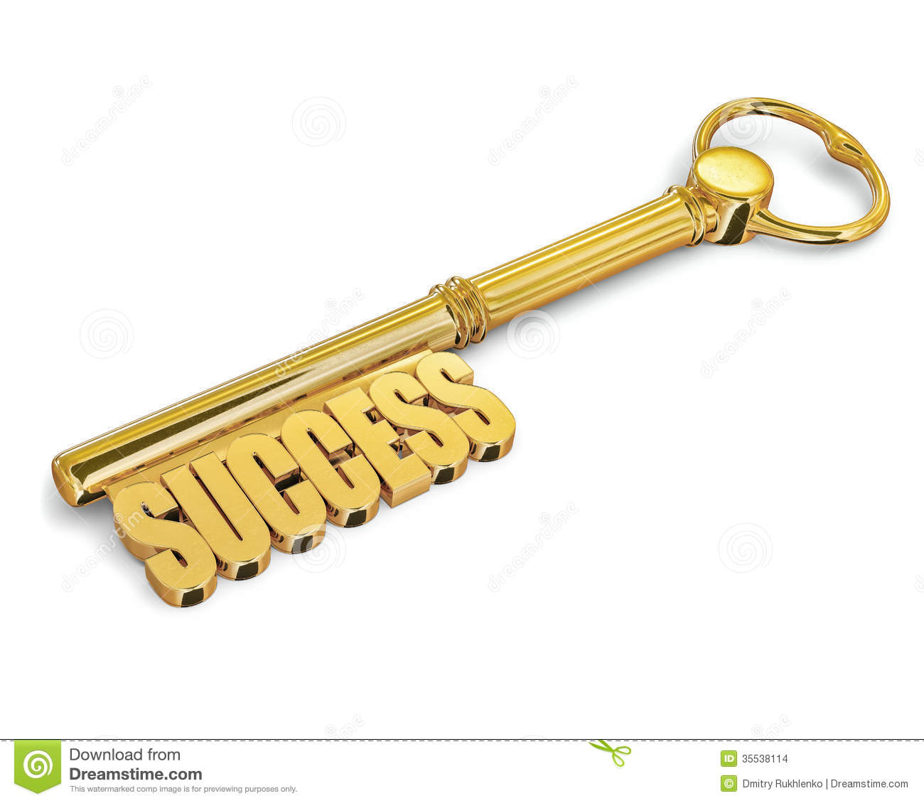 Key To Success Clipart Key To Success Made Of Gold