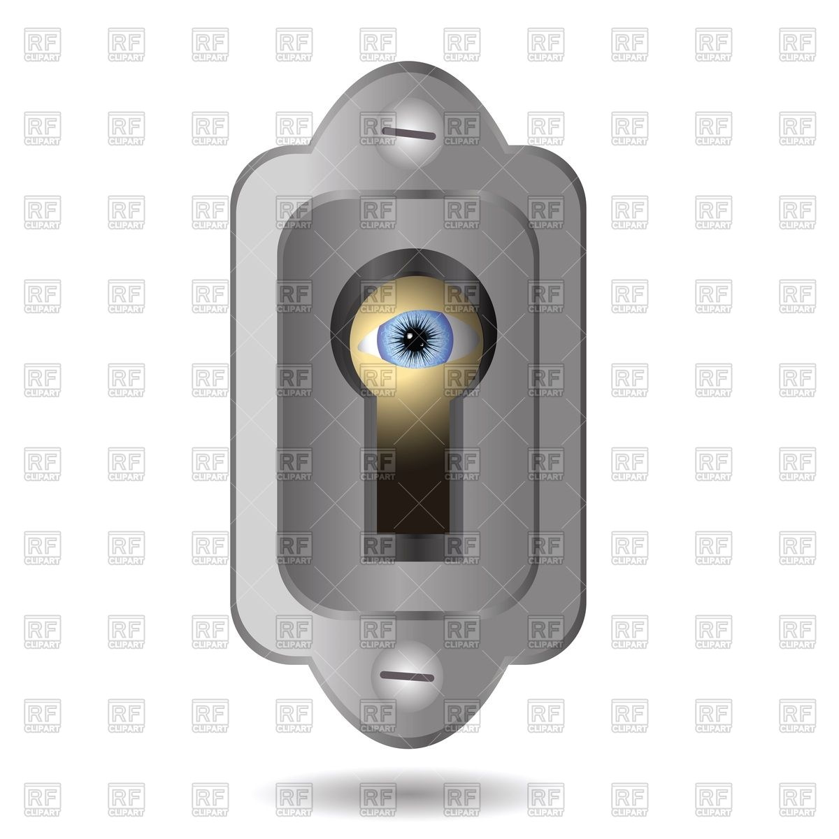 Keyhole With Eye Inside Download Royalty Free Vector Clipart  Eps