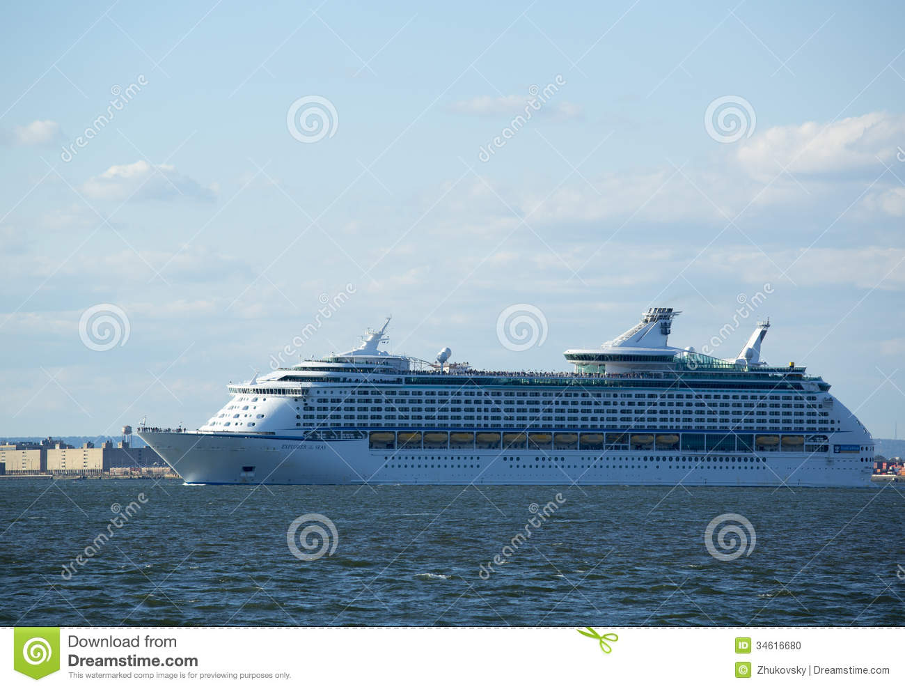 New York   October 20 Royal Caribbean Explorer Of The Seas Cruise Ship
