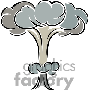Nuclear Mushroom Cloud Explosion