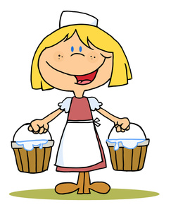 Peasant Girl Cartoon Clipart Image   Peasant Girl From Medieval Times