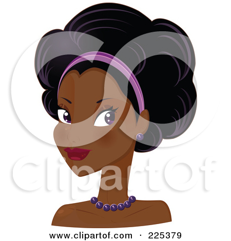 Pretty Black Woman With A Headband And An Afro Hair Style Posters Art
