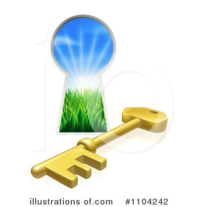Royalty Free  Rf  Key Hole Clipart Illustration By Geo Images   Stock