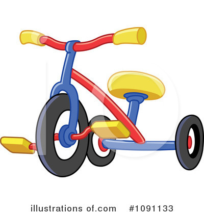 Tricycle Clipart  1091133 By Yayayoyo   Royalty Free  Rf  Stock