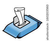 Baby Wipes Clipart An Open Pack Of Wet Wipes