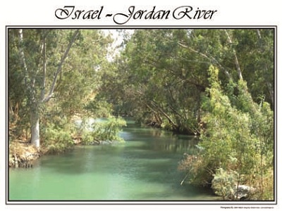 Beautiful Israel Poster   Calm Jordan River   Israel Poster