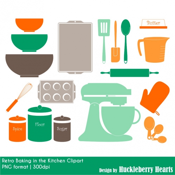 Download Retro Baking Clipart Kitchen Clipart Cooking Clipart