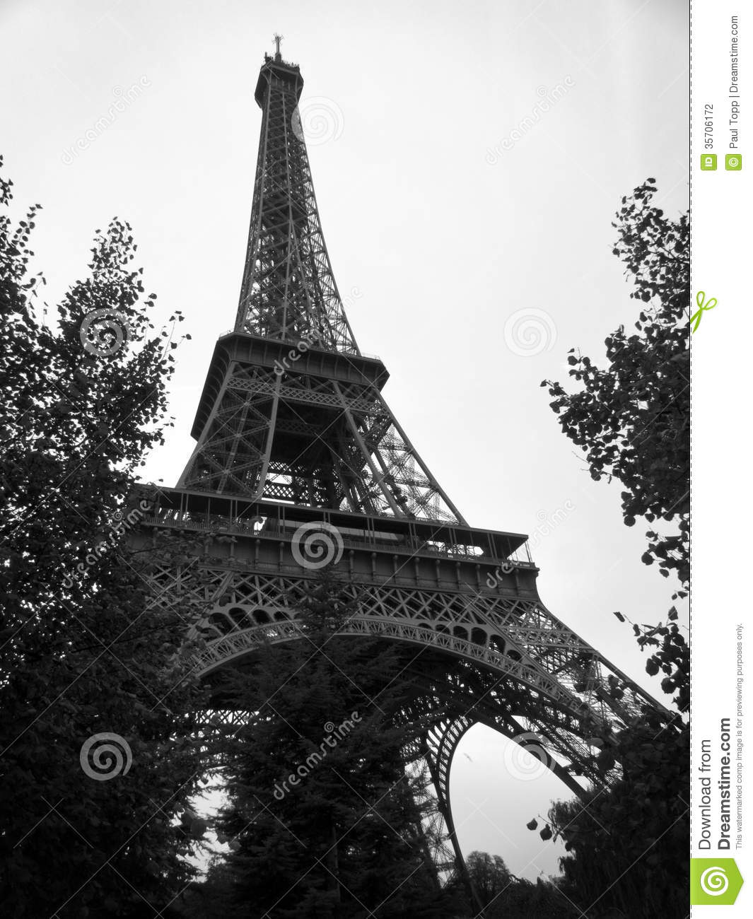 Eiffel Tower Black And White Clipart Black And White Eiffel Tower