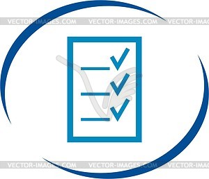 Fill Out The Form   Vector Clipart