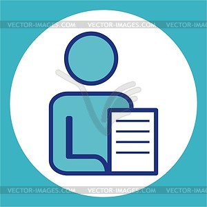 Fill Out The Form   Vector Clipart