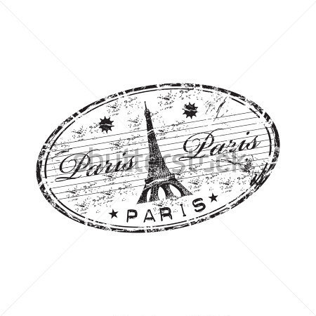 Fotos   Paris France Black And White Clipart
