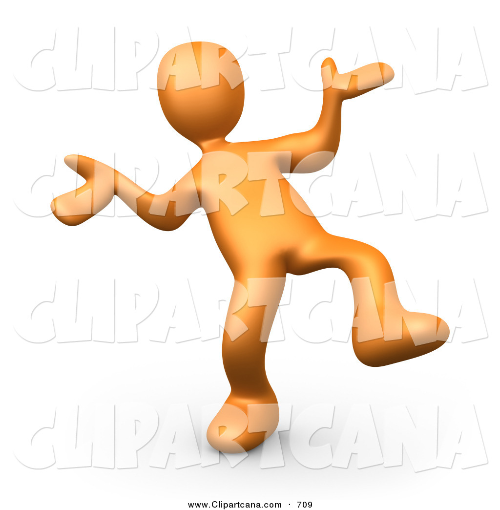 Happy Man Clipart Clip Art Of A Happy Orange Man