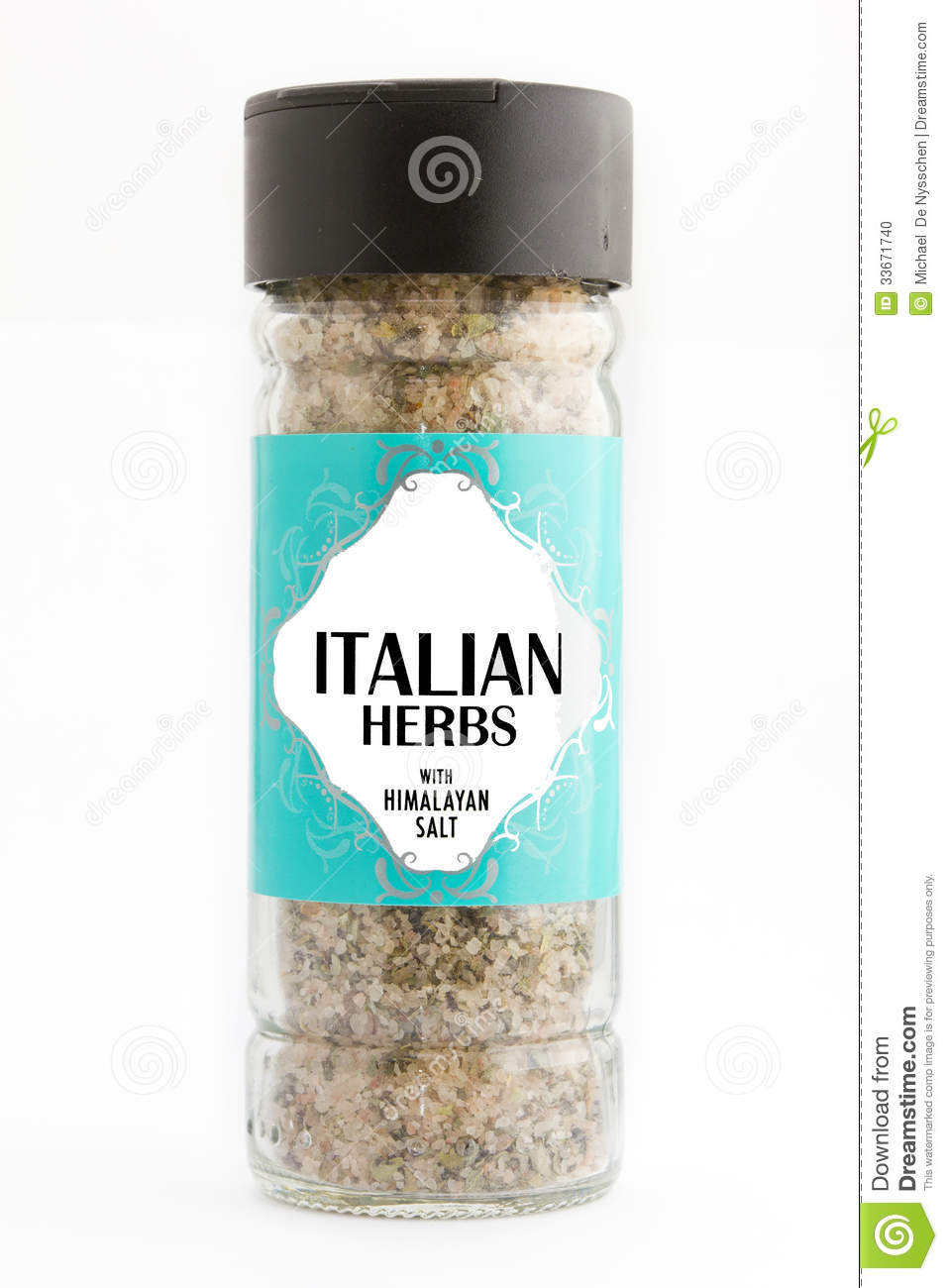 Herbs And Spices In Glass Bottle Stock Photo   Image  33671740