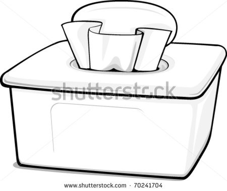 Outline Of A Generic Box Of Wipes Stock Vector 70241704   Shutterstock