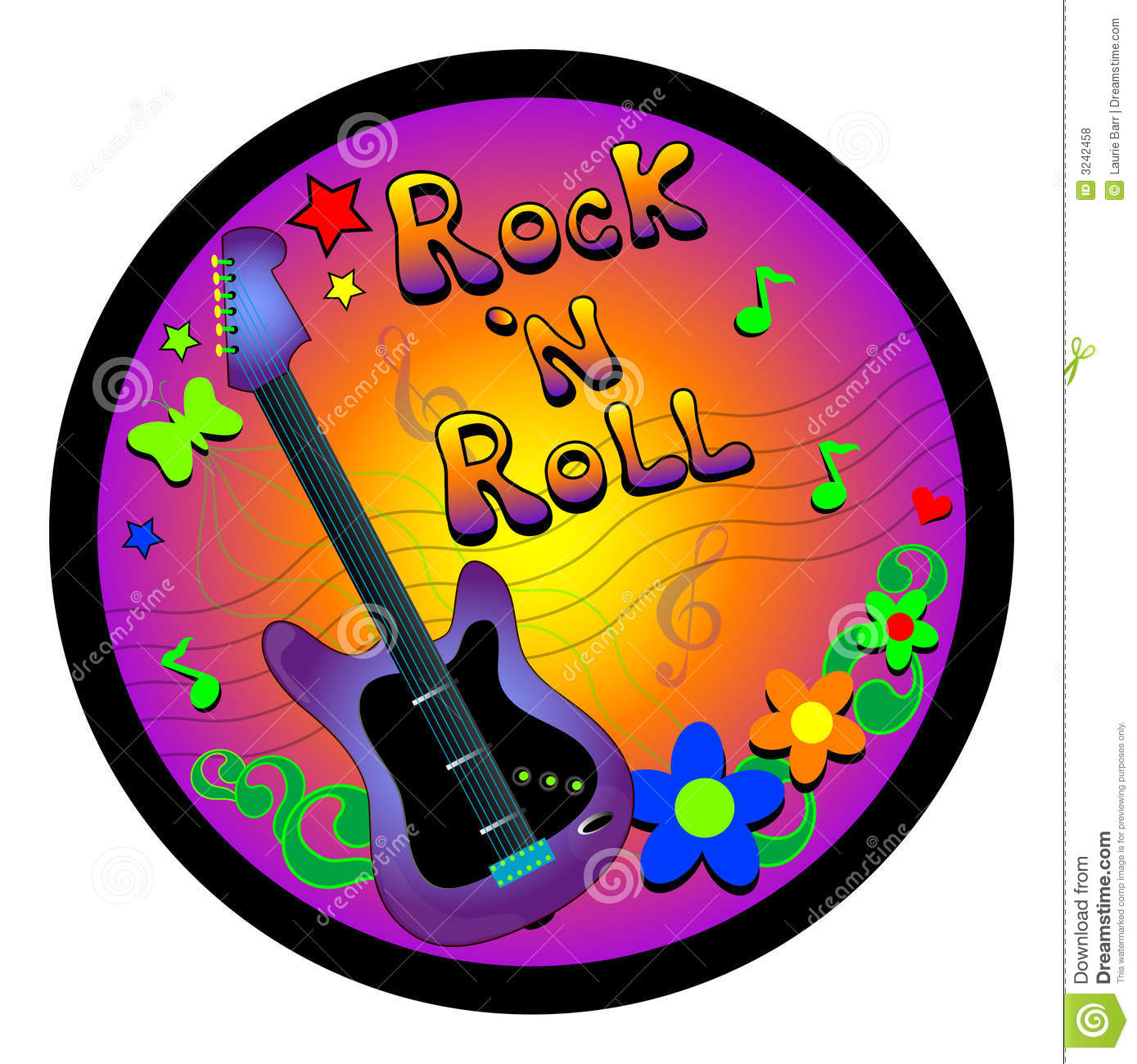 Rock And Roll Graphic Royalty Free Stock Photos   Image  3242458