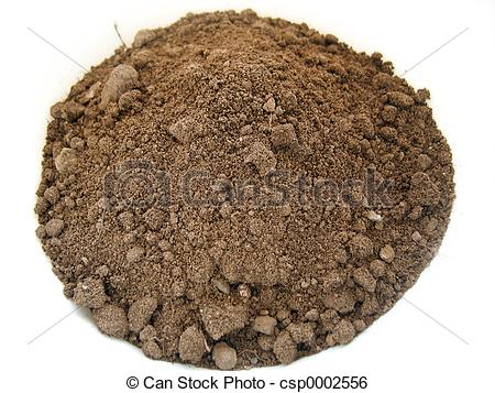 Stock Image Of Plain Soil   Plain Brown Soil In A Rounded Shape