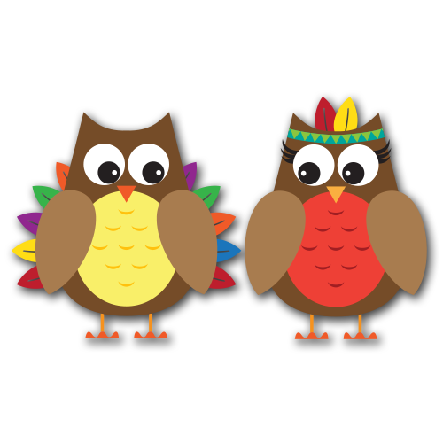 Thanksgiving Owls Clip Art Svg   Designability