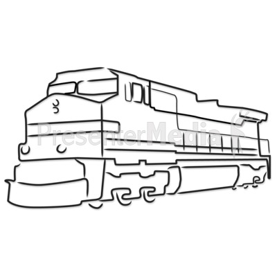 Train Engine Outline   Presentation Clipart   Great Clipart For