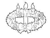Advent Wreath Candles Clipart Advent Wreath And Candles