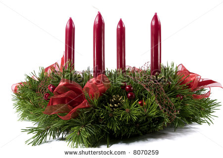 Advent Wreath Clipart Black And White Advent Wreath Isolated On The