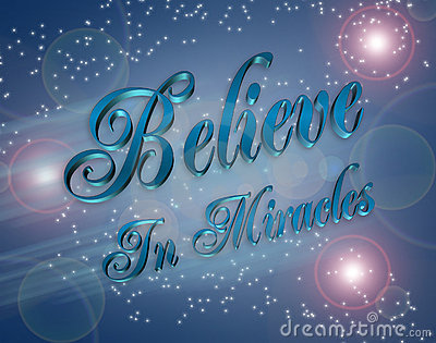 Believe In Miracles Illustration Royalty Free Stock Photos   Image