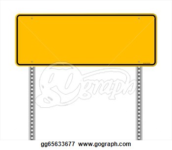 Blank Warning Sign Clipart