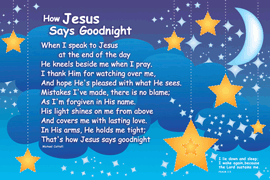 Christian Goodnight Prayers Http   Www Smileyme Com Christian Posters    