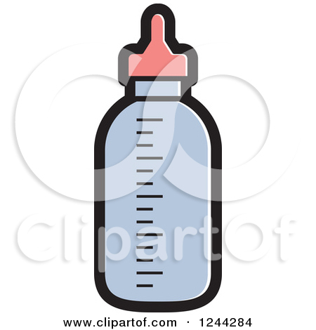Clipart Of A Baby Formula Bottle   Royalty Free Vector Illustration By