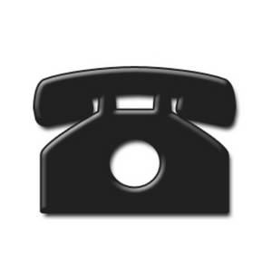 Description  Free Clipart Picture Of A Black Desk Phone  The Telephone