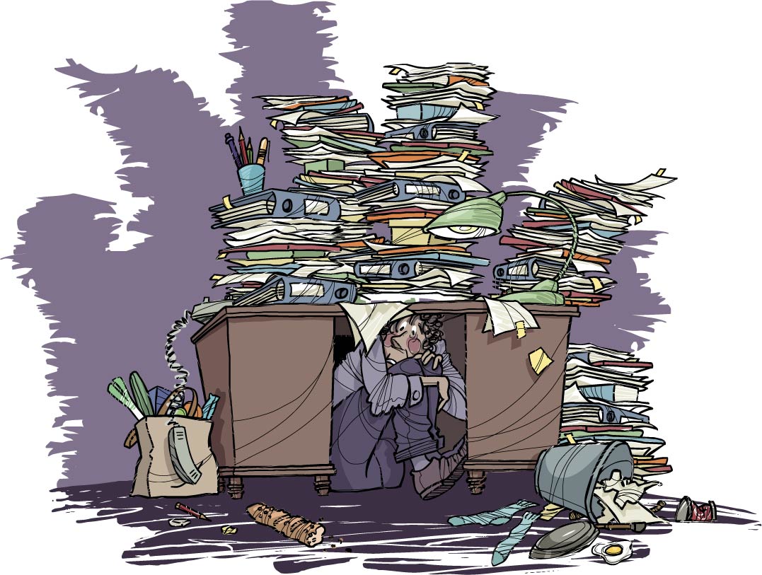 Drowning In Office Clutter  Tax Prep Paperwork Got You Stressed    