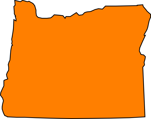 Orange Oregon Clip Art At Clker Com   Vector Clip Art Online Royalty