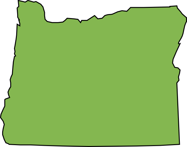 Oregon State  Green Clip Art