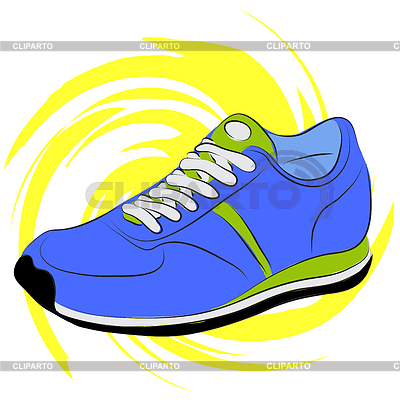 Running Shoes   Stock Vector Graphics   Cliparto