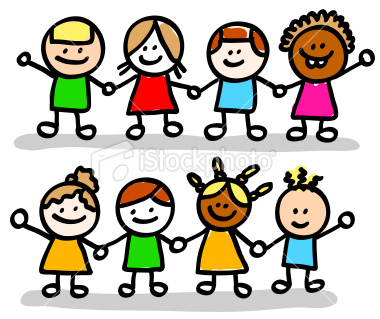 Stock Illustration 9778993 Happy Children Friends Girls Boys Group