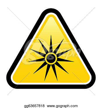 Stock Illustration Warning Signs Of Laser Sign Clipart