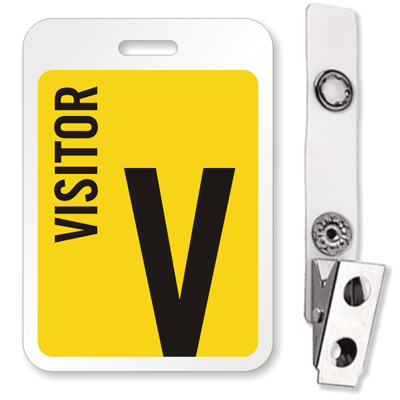 Visitor Security Badge Use These Id Badges For Quick
