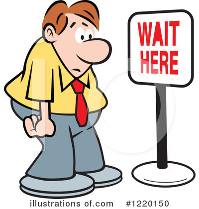 Waiting Clipart  1220150 By Johnny Sajem   Royalty Free  Rf  Stock