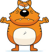 Angry Cat   Clipart Graphic