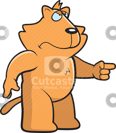 Angry Cat Stock Vector Clipart A Cartoon Cat With An Angry Expression    