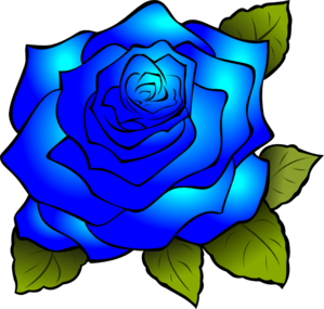 Blue Rose Clip Art At Clker Com   Vector Clip Art Online Royalty Free