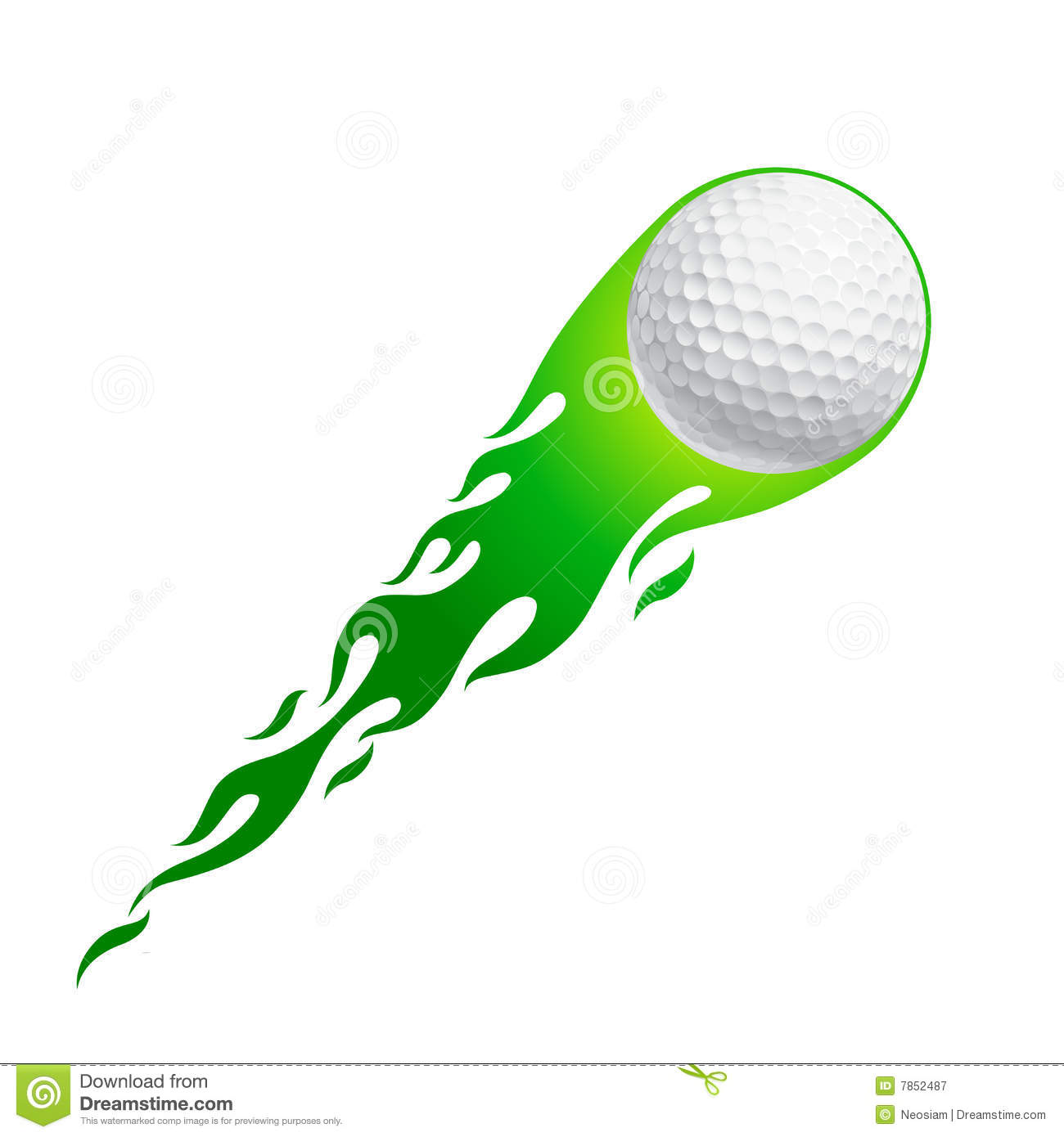 Flying Golf Ball Clip Art Hot Golf Ball 7852487 Jpg