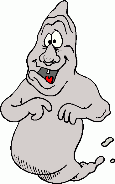 Free Funny Halloween Clipart  A Very Googfy Looking Silly Ghost  Click