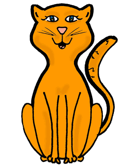 Full Version Of Happy Orange Cat Clipart