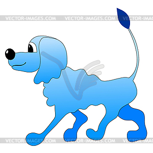 Funny Dog   Color Vector Clipart