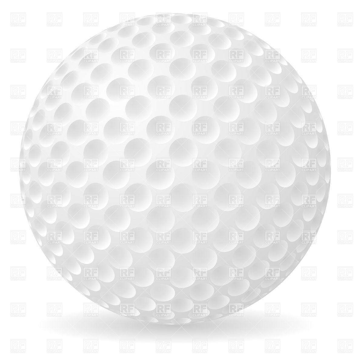 Golf Ball With Shadow Download Royalty Free Vector Clipart  Eps 