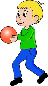 Gym Clip Art A Blond Kid With A Red Dodgeball In Gym Class 0515 1003