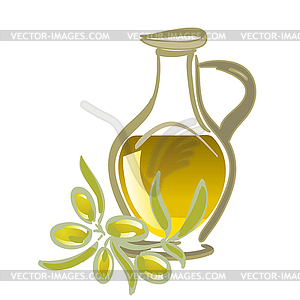 Olive Oil   Vector Clipart