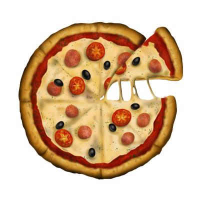 Pizza Clipart  Italian Cheese Tomato Slices Olives   Just Free Image