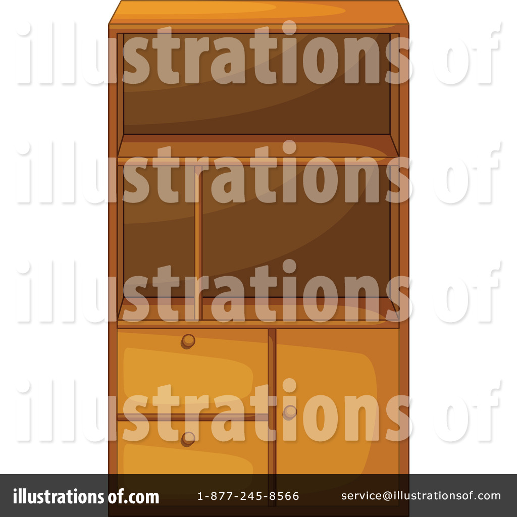 Royalty Free  Rf  Cabinet Clipart Illustration By Colematt   Stock